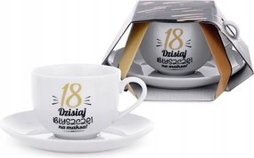 Ajándék csésze dedikált csészealj Ajándék Barátnők 18. születésnapjára