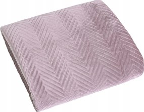 Dekoratív ágytakaró Sofia 220x240 púderrózsaszín