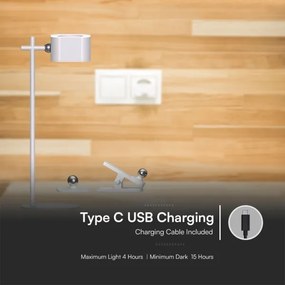 LED Dimmelhető mágneses asztali lámpa 4in1 LED/3W/5V 3000-6000K 1800 mAh fehér