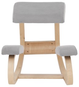 Térdeplőszék Gizike (szürkésbbarna taupe + természetes). 1028730