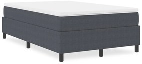 Boxspring Ágy Sötétszürke Kis dupla Corduroy Anyag
