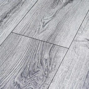 W-STEP laminált padló, fehér tölgy mintás, 1220x200x8 mm, AC4