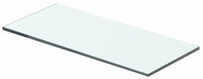 2 db átlátszó üveg paneles polc 40 x 12 cm
