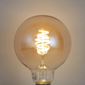 5 db Okos E27 Dimmelhető LED Izzó G95 Borostyán 4.9W 320lm 2500K