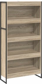 vidaXL Könyvespolc 2 pcs Sonoma 80 x 30 x 155 cm Faanyag