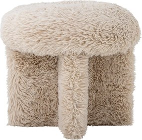 Bézs műszőrme puff Frikka – Bloomingville