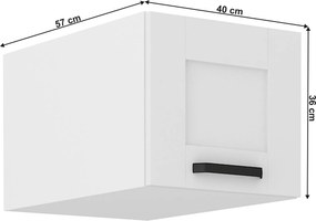 Felső szekrény, fehér, LULA 40 NAGU-36 1F