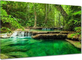 Vászonkép 100x70 Erawan vízesés Thaiföld