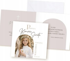 Kommunális képeslap gyermek fotóval a borítón Ajándék áldozásra