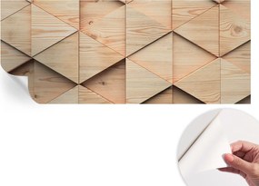Öntapadós tapéta Falfestmény Prémium Fa mozaik 250x104 cm