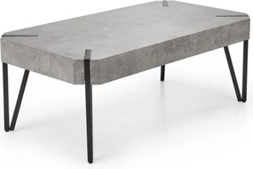 EMILY dohányzóasztal beton/fekete