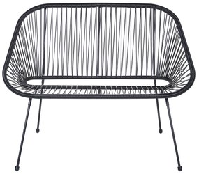 Fekete rattan kerti pad 114 cm ACAPULCO Beliani