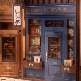 RoboTime 3D LED könyvtámasz puzzle, Könyves passzázs, 2xAAA