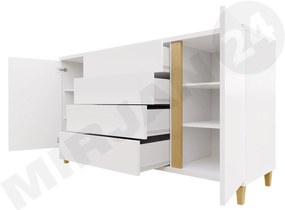 Komód Aurelius 180 AR04 (fehér + fényes fehér). 1058419