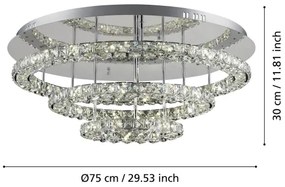 Eglo 39002 - LED Mennyezeti lámpa TONERIA LED/61W/230V