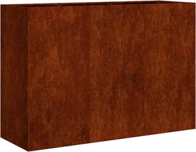 vidaXL ültető rozsdás 120x40x80 cm időjárásálló acélból