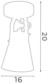 Fali spotlámpa AMOS 1xE27/60W/230V