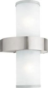 EGLO 86541 BEVERLY Modern Kültéri Fali Lámpa Fehér, Nikkel E27 IP20
