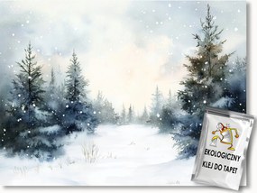 Fotótapéta Flizelina Tájkép Tél Hó Fagy Hófúvás Lucfenyő 400x280 ragasztó