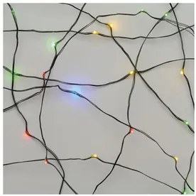 LED karácsonyi nano fényfüzér, zöld, 7,5 m, kültéri és beltéri, többszínű, időzítő