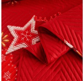 Ágytakaró RETRO RENDEER, piros Méret: 220 x 240 cm