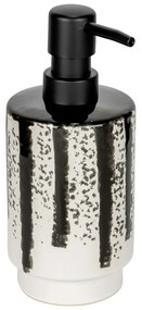 Fekete-fehér kerámia szappanadagoló 340 ml Subiza – Wenko