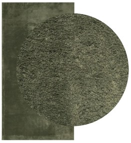 HUARTE erdőzöld rövid szálú puha és mosható szőnyeg 80 x 150 cm