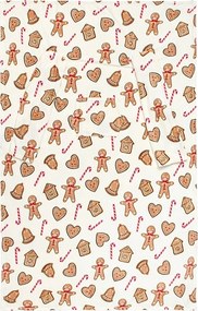 Karácsonyi Takaró ujjakkal és mézeskalács zsebbel 130x190