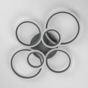 Brilagi - LED Dimmelhető felületre szerelhető csillár ORBITS LED/85W/230V 3000-6500K antracit + távirányító