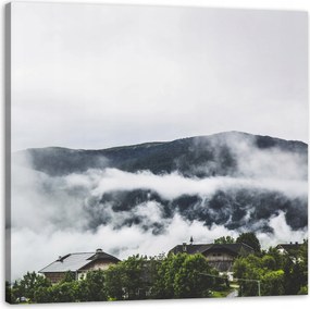 Vászonkép Természet Hegyek Rejtélyes hegyi táj 40x40 cm