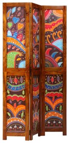 Szobaelválasztó 3 Panelem Mézbarna 35x1.5x160 cm Szilárd Fa Akácból