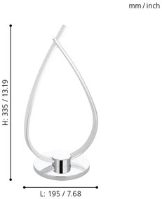 Eglo 31997 - LED Asztali lámpa RONCADE LED/14W/230V