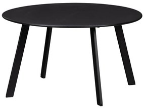 Fer fekete kerti tárolóasztal, ø 70 cm - WOOOD