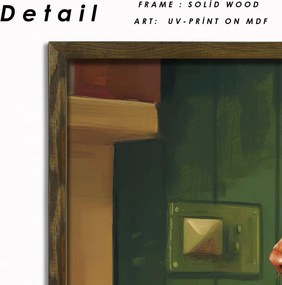 AI006 keretezett MDF falikép, 35 x 47 cm