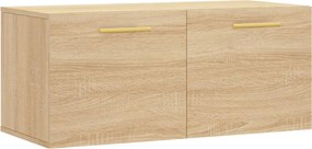 vidaXL sonoma tölgy színű szerelt fa faliszekrény 80 x 36,5 x 35 cm