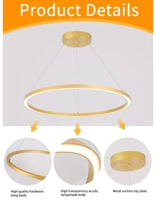 Immax NEO 07159-G80 - LED Dimmelhető csillár FINO LED/60W/230V Tuya arany + távirányító