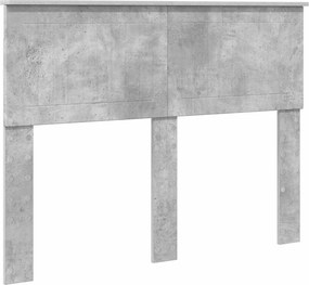 vidaXL Fejtámla Beton Szürke 120 cm Faanyag