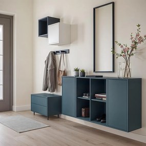 Boxie 2 fiókos fali szekrény 40x80x37 cm antracit