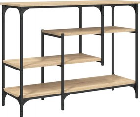 vidaXL sonoma tölgy színű tálalóasztal polcokkal 100 x 35 x 75 cm