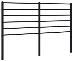 fekete fém fejtámla 140 cm