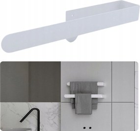 Fehér Törölközőtartó Solo Akasztó Modern Fém Loft Fehér 40 cm