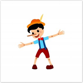 Poszterek 70x70 Fa játékbaba orral