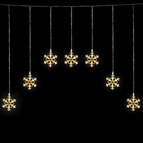 Aigostar - LED kültéri karácsonyi fényfüzér 84xLED/230V 1,2x1m IP44 meleg fehér hópelyhek