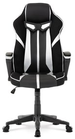 Ezüst Ekobőr Gamer Szék, Hinta Mechanikával. KA-Y341 SIL