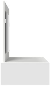 Fali Sminkasztal Fehér 100x40x70 cm