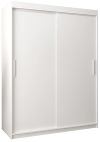 Ruhásszekrény 150 cm Toki (matt fekete + matt fehér). 1064817