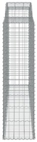 8 db íves horganyzott vas gabion kosár 300x50x180/200 cm