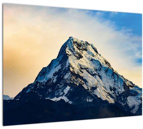 Havas hegyek képe, Nepál (üvegen) (70x50 cm)