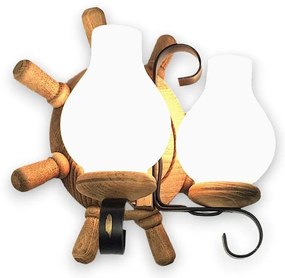 Brilagi - Fali lámpa TIMONA 2xE14/40W/230V bükkfa