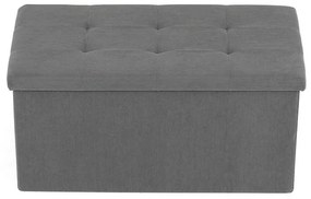 Szürke Kordbársony Tárolós Puff. TAB-472 GREY6